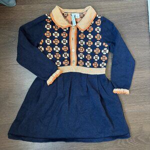 Geo Floral Sweater Dress